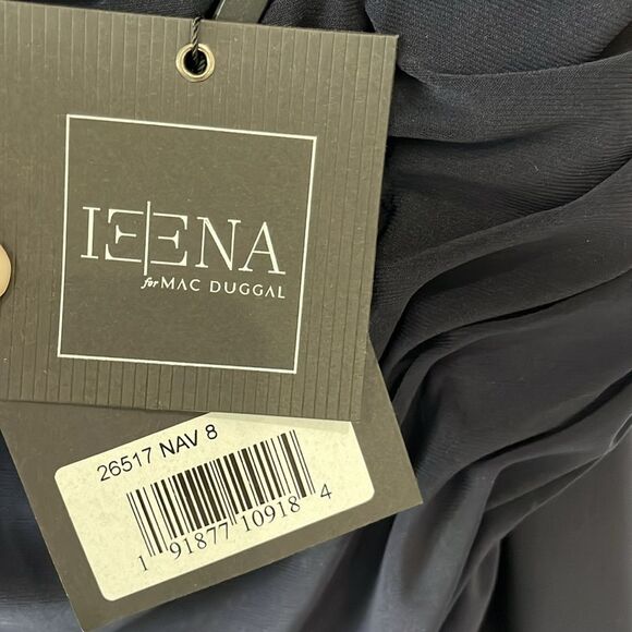 Ieena Mac Duggal 26517 Sleeveless Foldover Off Shoulder Gown Dress NWT Women’s 8 - Picture 6 of 14